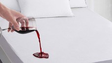 Husa pat Kotonia Home Hotel - frotir poliester impermeabil, pentru saltea 90x200+35 cm alba