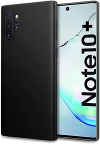 Husa Samsung Galaxy Note 10 Plus, silicon slim antisoc Negru - 1