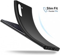 Husa Samsung Galaxy Note 10 Plus, silicon slim antisoc Negru - 5