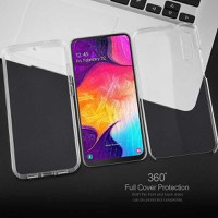 Husa TPU 360 (fata + spate) pentru Samsung Galaxy A20E, Transparent - 2