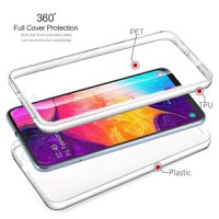Husa TPU 360 (fata + spate) pentru Samsung Galaxy A20E, Transparent - 4