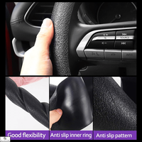 Husa Volan Silicon Universala Glixicom Negru Lavabila si Antialunecare Compatibilitate pentru Diametru intre 33 - 40 cm - 6