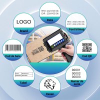 Imprimanta de mana portabila, potrivit pentru suprafete multiple, coduri de bare, dimensiuni inaltime imprimare 2-25.4mm - 4
