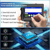 Imprimanta de mana portabila, potrivit pentru suprafete multiple, coduri de bare, dimensiuni inaltime imprimare 2-25.4mm - 6