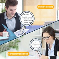 Imprimanta termica portabila A4, GlowforHome, aplicatie compatibila cu iOS/Android/Windows/MAC, 1000 mAh, alb - 4