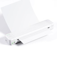 Imprimanta termica portabila A4, GlowforHome, aplicatie compatibila cu iOS/Android/Windows/MAC, 1000 mAh, alb - 1