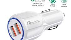 Incarcator Auto cu 2 Porturi USB, QC 3.0, Dual charge G-C21, Universal