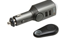 Incarcator auto si alarma cu senzor de miscare TECHNAXX TX-100, 110dB, 450mAh, negru