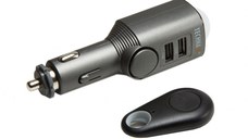 Incarcator auto si alarma cu senzor de miscare TECHNAXX TX-100, 110dB, 450mAh, negru