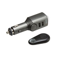 Incarcator auto si alarma cu senzor de miscare TECHNAXX TX-100, 110dB, 450mAh, negru - 1
