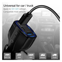 Incarcator Auto Techstar® Turbo Fast, 5V, 3.5A ,QC3.0, DUAL USB, Universal, Negru - 5