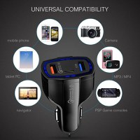 Incarcator Auto Techstar® Turbo Fast, 5V, 3.5A ,QC3.0, DUAL USB, Universal, Negru - 9