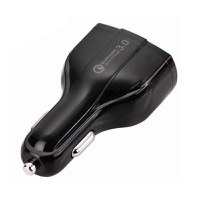 Incarcator Auto Techstar® Turbo Fast, 5V, 3.5A ,QC3.0, DUAL USB, Universal, Negru - 1