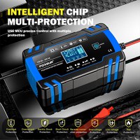 Incarcator Baterie Auto Cu Microprocesor Foxsur B0228-L, 12/24V, 4/8A, Display LCD, Functie De Reparare Cu Puls - 11