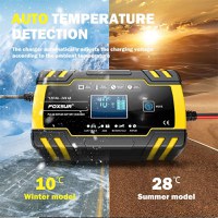 Incarcator Baterie Auto Cu Microprocesor Foxsur B0228-Y, 12/24V, 4/8A, Display LCD, Functie De Reparare Cu Puls - 7