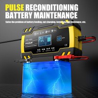 Incarcator Baterie Auto Cu Microprocesor Foxsur B0228-Y, 12/24V, 4/8A, Display LCD, Functie De Reparare Cu Puls - 16