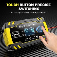 Incarcator Baterie Auto Cu Microprocesor Foxsur B0228-Y, 12/24V, 4/8A, Display LCD, Functie De Reparare Cu Puls - 14