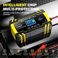 Incarcator Baterie Auto Cu Microprocesor Foxsur B0228-Y, 12/24V, 4/8A, Display LCD, Functie De Reparare Cu Puls - 5