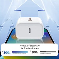 Incarcator FastCharge USB-C, 20W, inclus cablu Lightning 1m, compatibil cu iPhone 11, 12, 13, 14 Pro/ProMax - 6