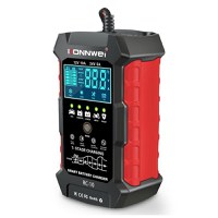 Incarcator inteligent pentru baterii auto Konnwei RC-10, 12V/24V, 5A/10A, Afisaj LCD, Functie Puls Reparare - 9