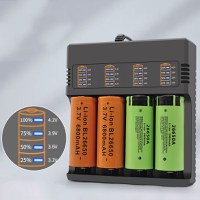 Incarcator Li-ion MRG MS484AX , Acumulator 18650 3,7V, 4 Slot, 4Ah, 220V - 3