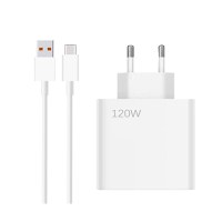 Incarcator Retea MRG MDY12E, 120W, 6 Ah, Cablu Type-C, Fast Charge, Alb - 1