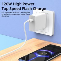 Incarcator Retea MRG MDY12E, 120W, 6 Ah, Cablu Type-C, Fast Charge, Alb - 6