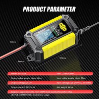Incarcator si Tester Baterie FOXSUR FTC-1206 2-in-1, 12V/6A – Redresor Inteligent pentru Baterii Auto si Moto - 1