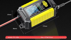 Incarcator si Tester Baterie FOXSUR FTC-1206 2-in-1, 12V/6A – Redresor Inteligent pentru Baterii Auto si Moto