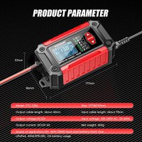 Incarcator si Tester Baterie FOXSUR FTC-1206 2-in-1, 12V/6A – Redresor Inteligent pentru Baterii Auto si Moto - 8