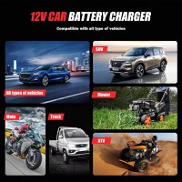 Incarcator si Tester Baterie FOXSUR FTC-1206 2-in-1, 12V/6A – Redresor Inteligent pentru Baterii Auto si Moto - 4