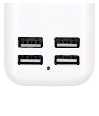 Incarcator USB 15W 3A cu cablu MRG L342, USB, 4 porturi, Alb - 3