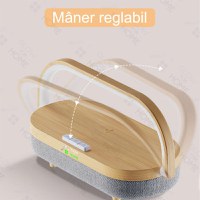 Incarcator wireless 4 in 1, GlowforHome, Qi 10W, Boxa bluetooth,multifunctionala, compatibil IOS si Android, maro - 7