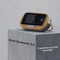 Incarcator wireless 4 in 1, GlowforHome, Qi 10W, Boxa bluetooth,multifunctionala, compatibil IOS si Android, maro - 8