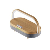 Incarcator wireless 4 in 1, GlowforHome, Qi 10W, Boxa bluetooth,multifunctionala, compatibil IOS si Android, maro - 3