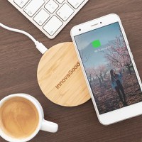 Incarcator wireless din bambus Wirber InnovaGoods - 9
