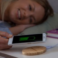 Incarcator wireless din bambus Wirber InnovaGoods - 8