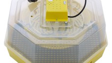Incubator electric pentru oua, Cleo 5TH, termometru si termohigrometru, galben