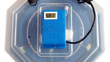 Incubator electric pentru oua cu dispozitiv de intoarcere, termometru si termohigrometru, Cleo, model 5DTH