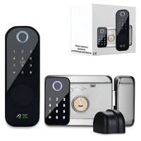 Incuietoare inteligenta pentru usa de interior/exterior, GlowforHome, Aplicatie SMART, amprenta, PIN, wireless - 3