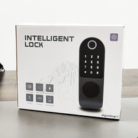 Incuietoare inteligenta Smart, waterproof, deblocare cu amprenta, parola, card APP bluetooth, cheie, pentru usa exterior - 12