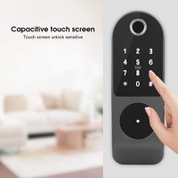 Incuietoare inteligenta Smart, waterproof, deblocare cu amprenta, parola, card APP bluetooth, cheie, pentru usa exterior - 1