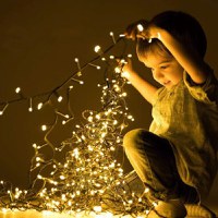 Instalatie Craciun Solara MRG M953, Alb Cald, 10 Metri, Pentru Exterior - 2