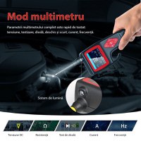 Instrument de diagnosticare inteligent pentru circuite electrice TopDiag P200, 12-24V, 18A, Afisaj LCD, pentru auto - 8
