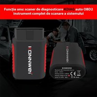 Instrument De Scanare Si Diagnosticare Auto, Konnwei Kdiag, OBD2, Bluetooth 5.0, 9 - 18 V, Compatibil Cu Android si - 11