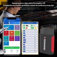 Instrument De Scanare Si Diagnosticare Auto, Konnwei Kdiag, OBD2, Bluetooth 5.0, 9 - 18 V, Compatibil Cu Android si - 10
