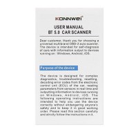 Instrument de scanare si diagnosticare auto, KONNWEI KW902, Mini ELM327, Bluetooth 5.0, OBD2, Compatibil Cu Android - 5
