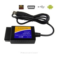 Interfata diagnoza auto Techstar OBD2 USB cu Cip ELM V1.5 - 1