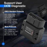 Interfata Tester Ddiagnoza Auto profesionala Vgate vLinker MC, Bluetooth, compatibila ELM327, ELM329, OBD2, Android iOS - 6