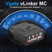 Interfata Tester Ddiagnoza Auto profesionala Vgate vLinker MC, Bluetooth, compatibila ELM327, ELM329, OBD2, Android iOS - 8